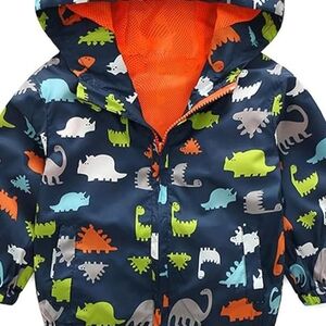 Bobora Dinosaur Zip Up Hooded Jacket